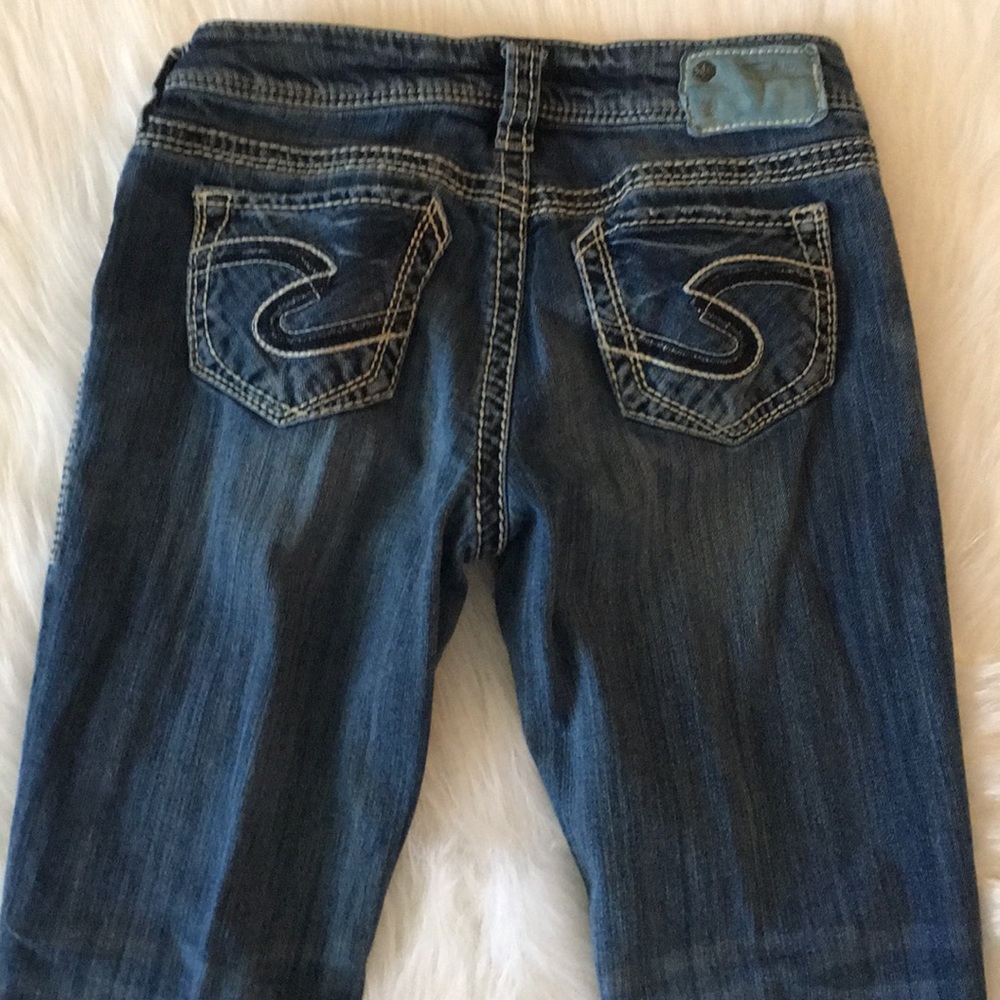 Women’s Silver straight leg jeans